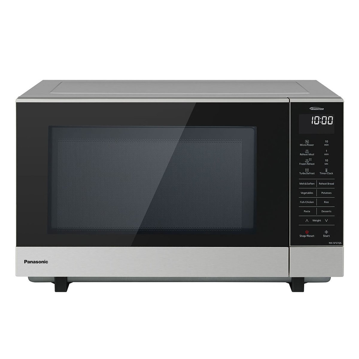 Panasonic 27L Flatbed Inverter Microwave. NN-SF57QSQPQ - Bing Lee