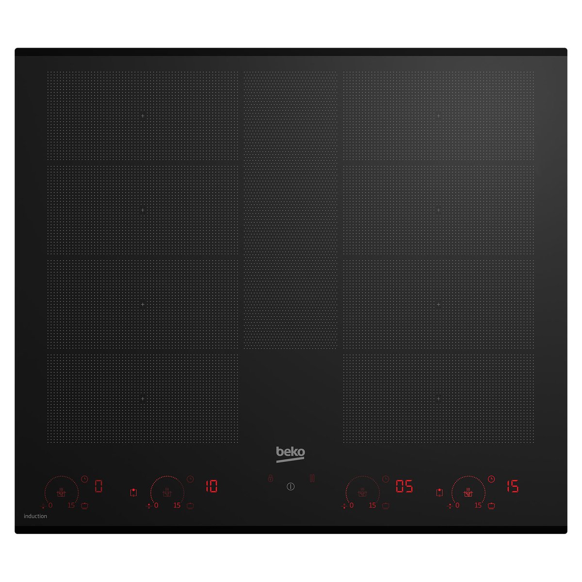 Beko Flexy Induction 60cm Built-In Cooktop with Luminous Control BCT604IG product image