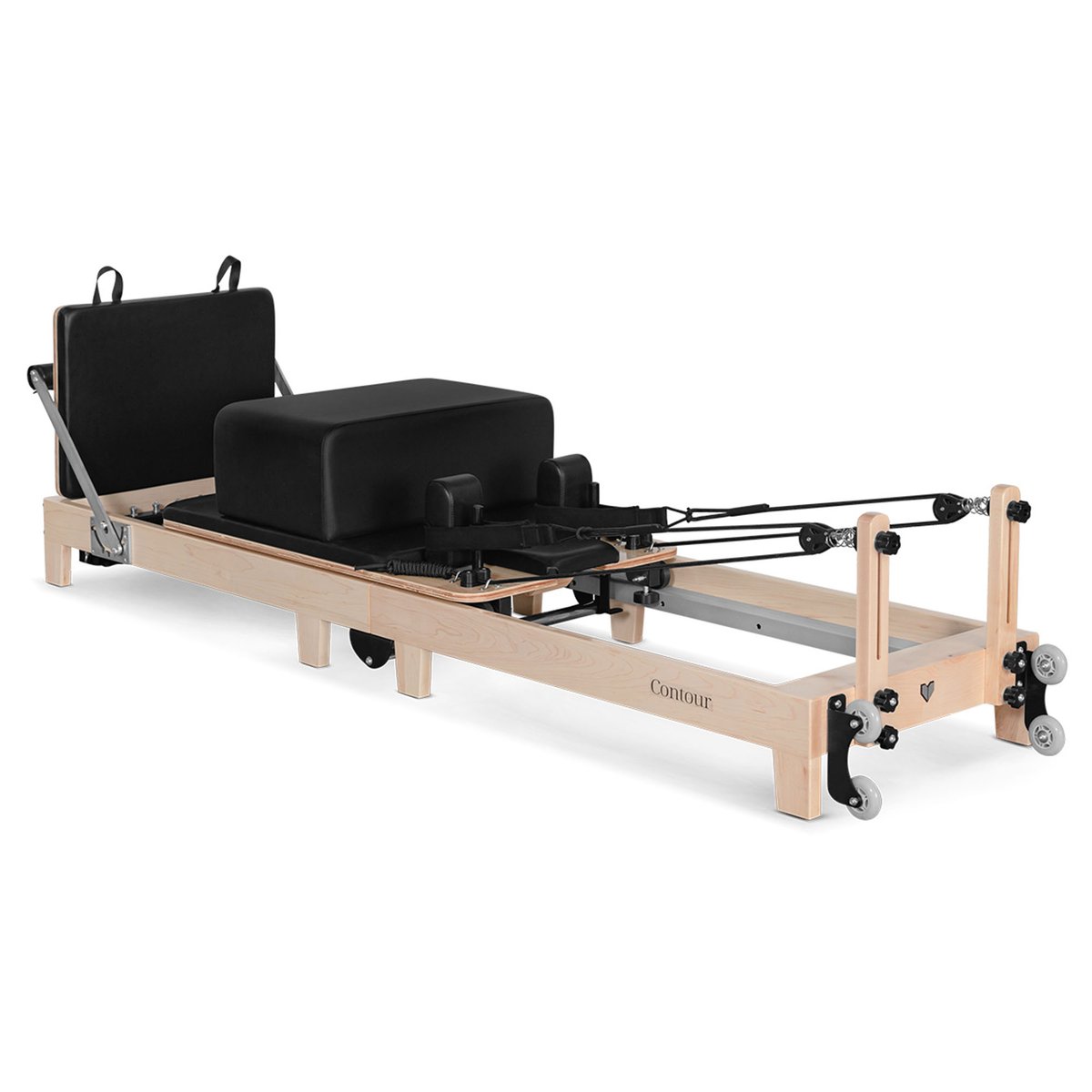 Lifespan Fitness Contour Folding Wooden Pilates Reformer Machine - Black LFRF-CONTFLD2 product image