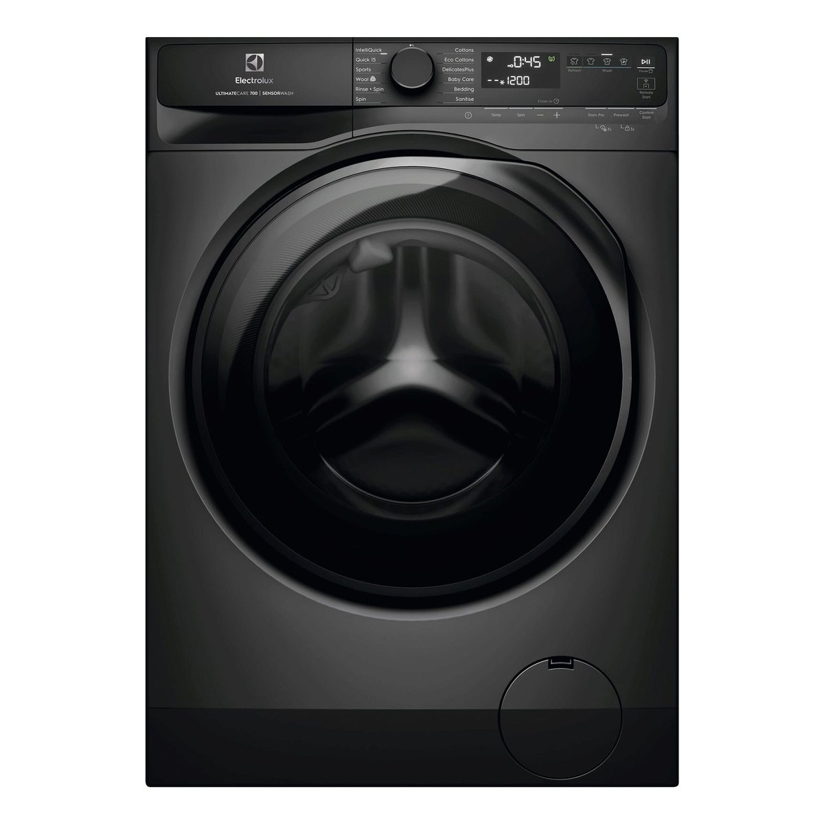Electrolux 10kg UltimateCare 700 Front Load Washing Machine Dark Onyx EWF1043R7SCS product image