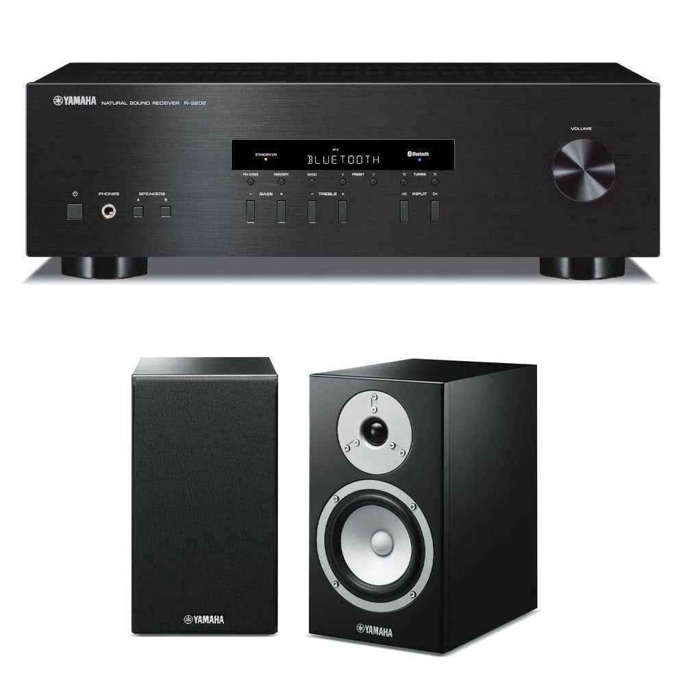 Yamaha 2CH 100W HiFi Receiver and Speaker Pack RS202B/NSBP301 product image