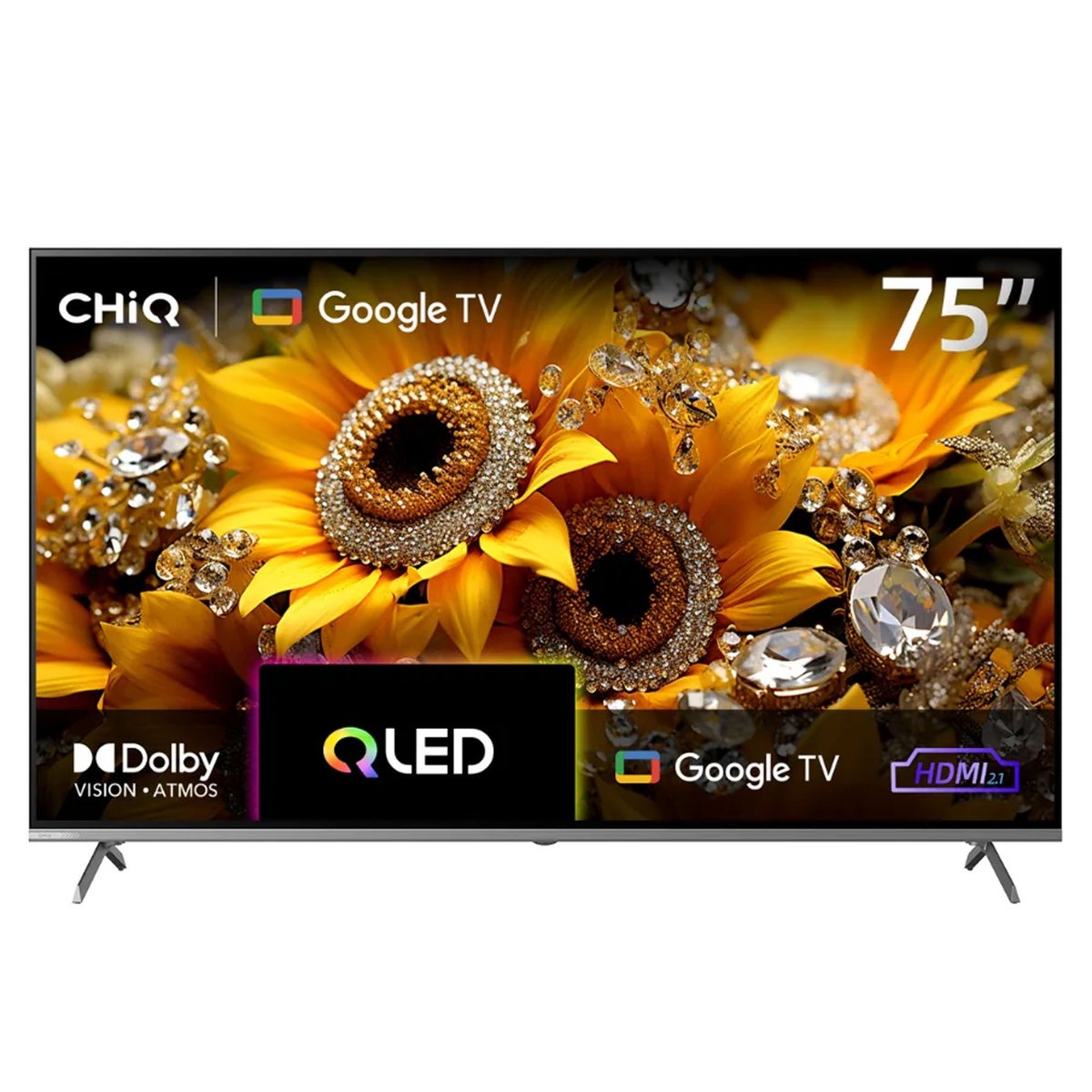 Chiq 75" 4K QLED Google Frameless TV (2025) U75QM10