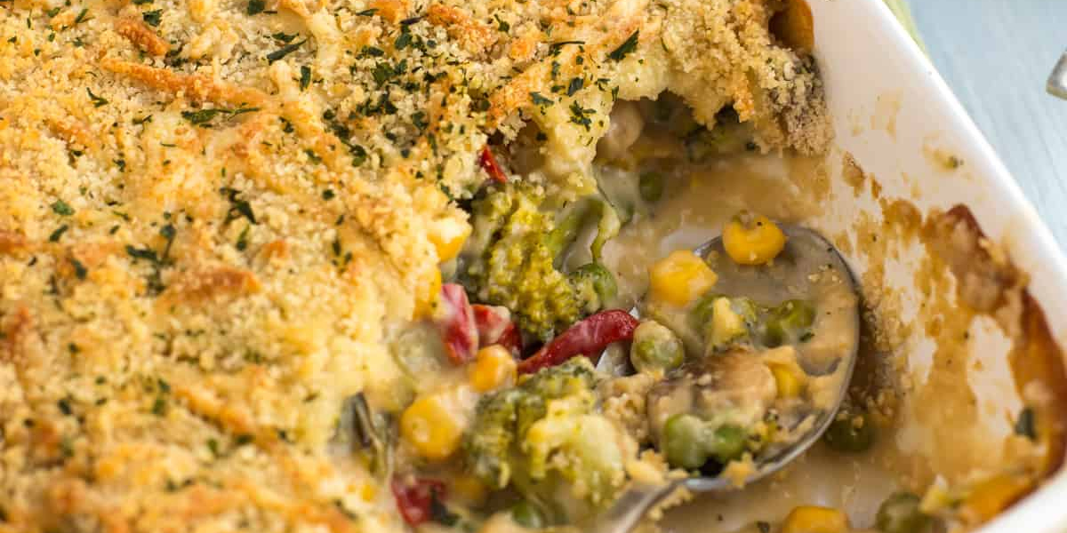 Creamy vegetarian casserole