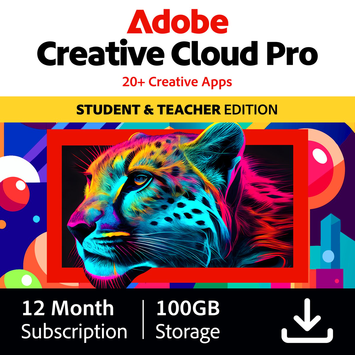 Adobe Creative Cloud Individual Education Edition - 1 Year Subscription ...