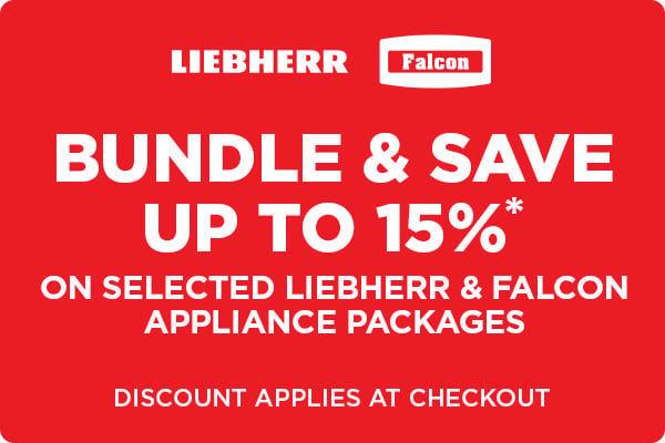 Save up to 15%* on selected Liebherr, Monolith or Falcon appliance packages
