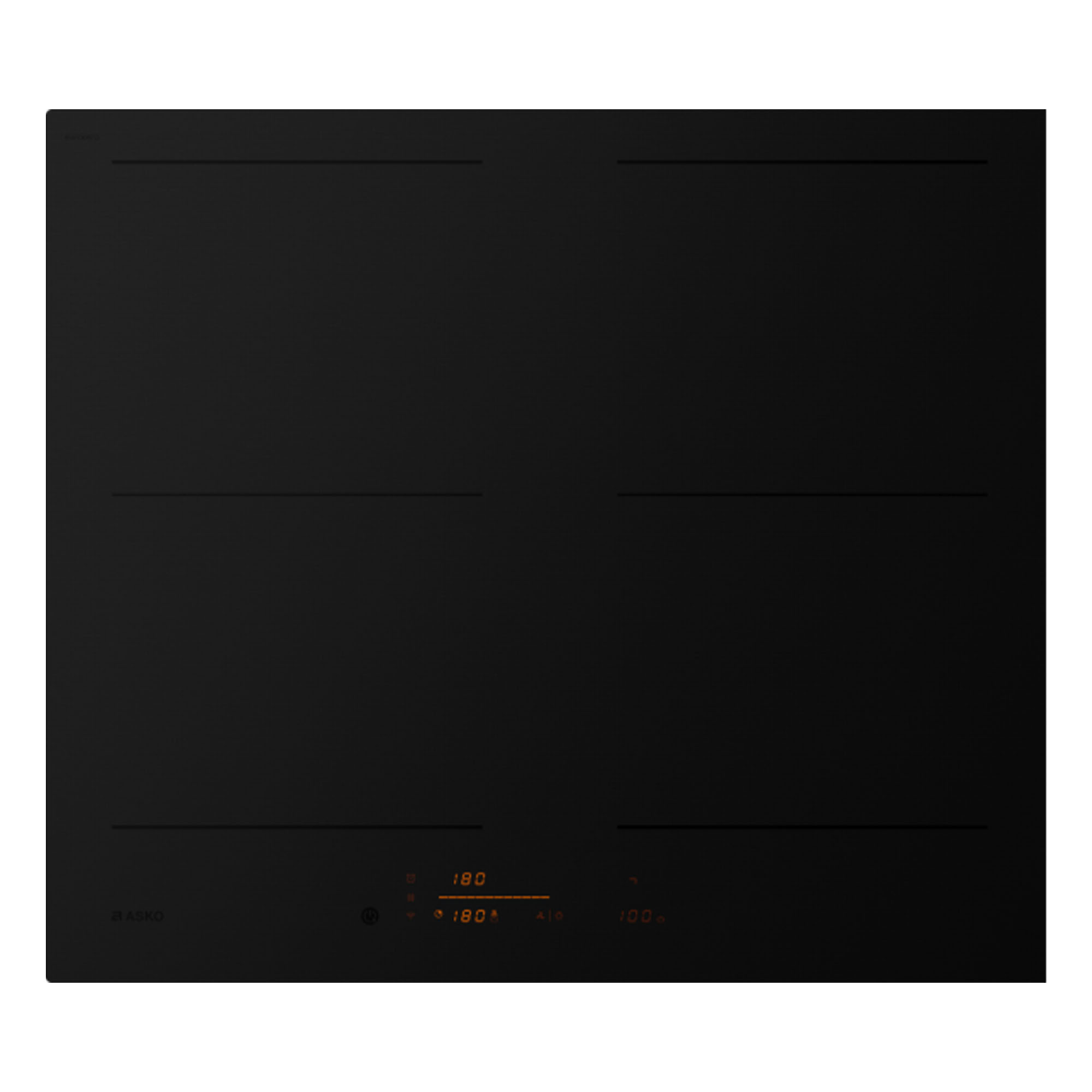 ASKO 60cm 4 Zone Series 5 Induction Cooktop - Matte Black Glass Ceramic HI5643FMG1