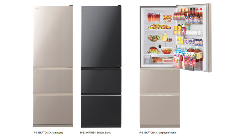 Hitachi 404L Bottom Mount Inverter Fridge RS38KPTBBK Buy Online with