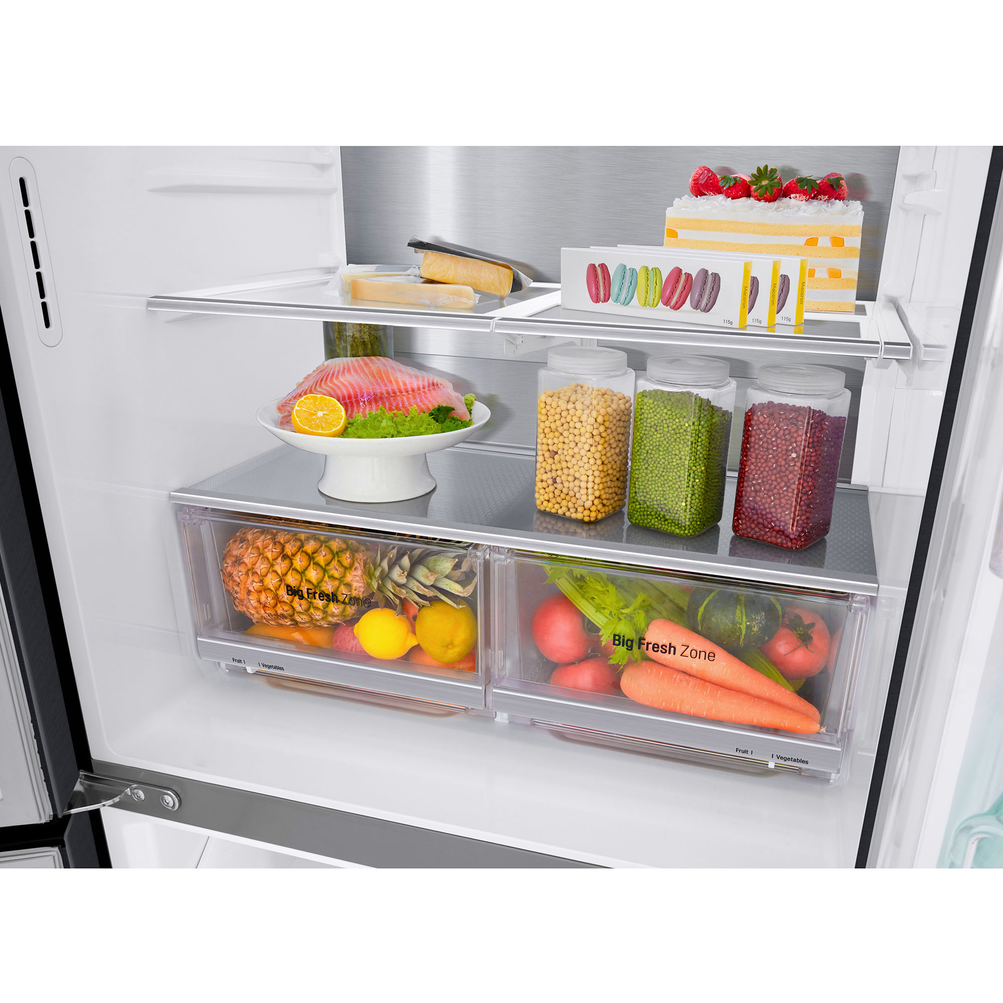lg refrigerator double door smart inverter