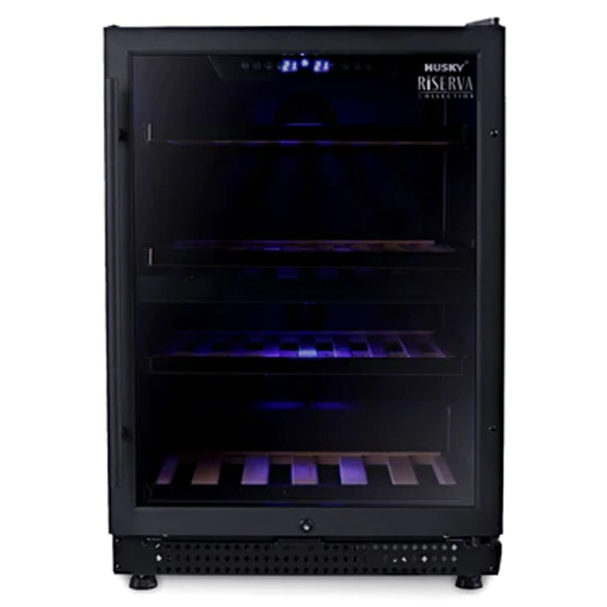 Husky Riserva 154L Dual Zone Wine Fridge in Black HUSWS54DMBZY Buy