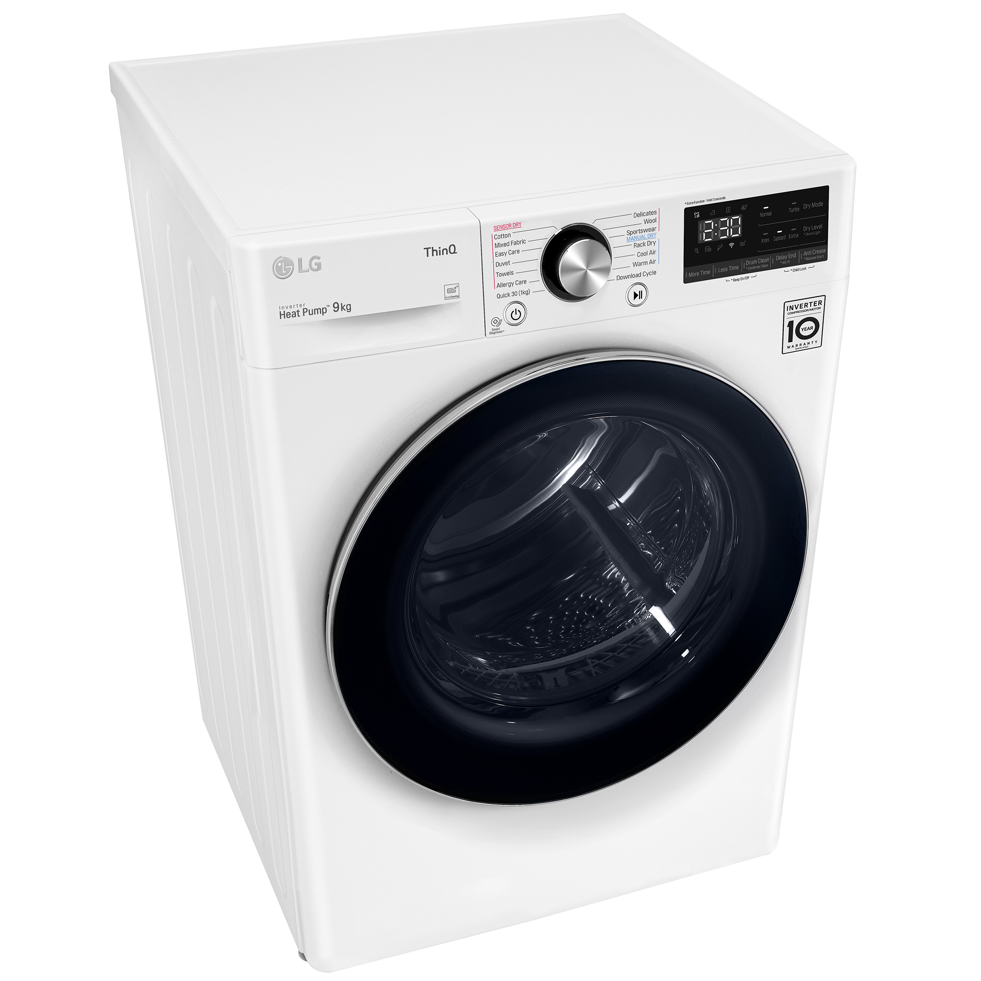 LG 9kg Heat Pump Dryer DVH909W Buy Online with Afterpay & ZipPay