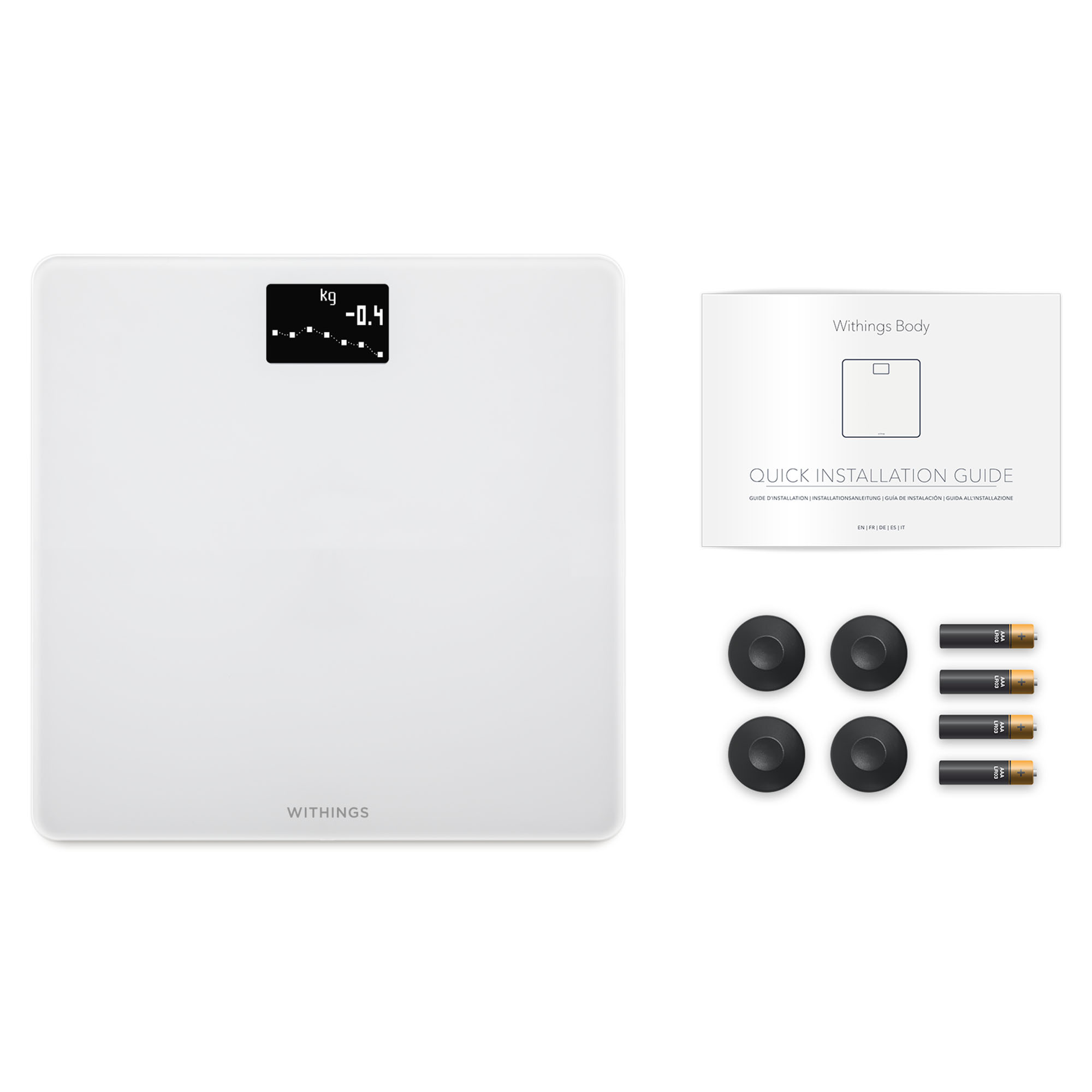Withing   Body Comp  Wi-Fi Scale ホワイト Withings Body Comp - Comprehensive Body Analysis Scale