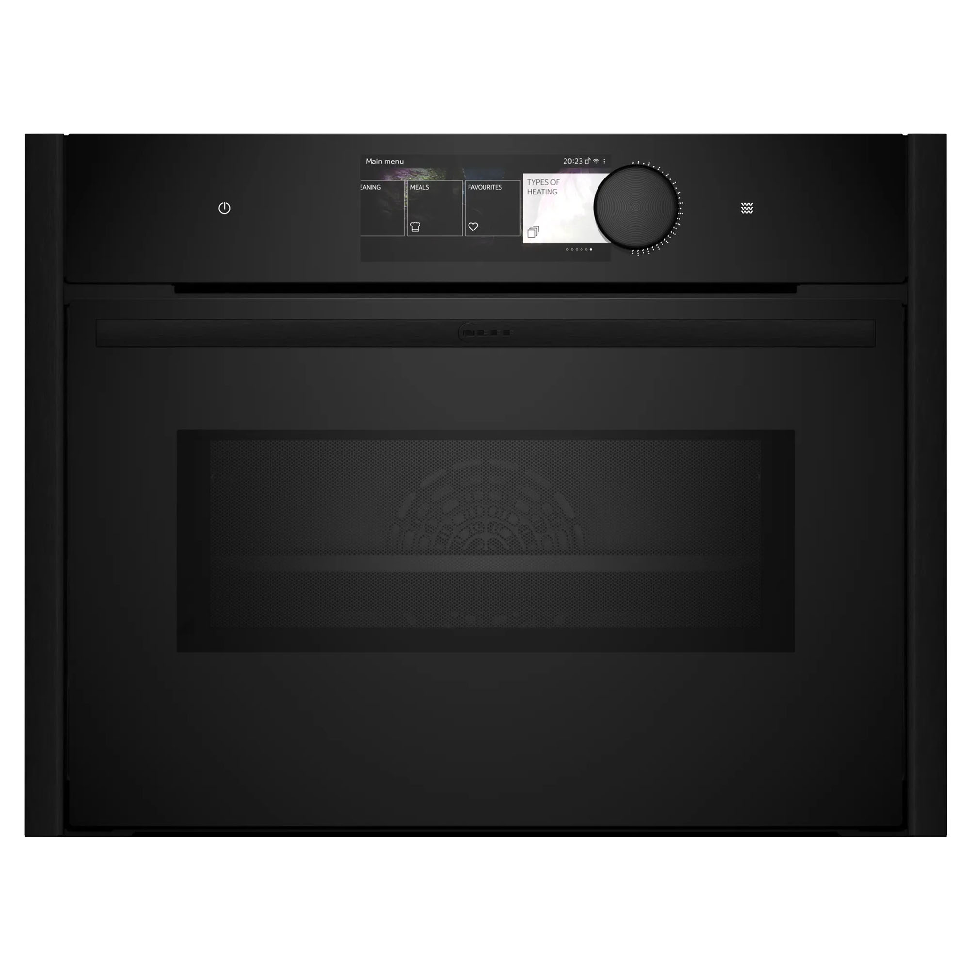 Neff Pyrolytic Compact Oven with Microwave with Deep Black Side Trims and TwistPad Flex / Handle C29MY7MY0-DB