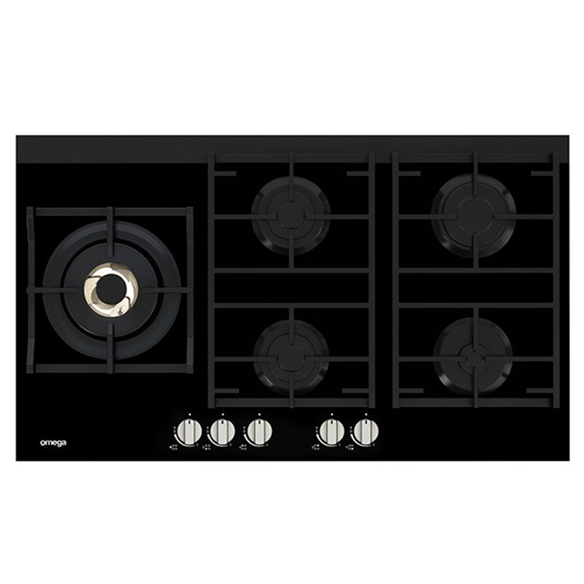 Omega 90cm Gas Cooktop OCG95FFX. Buy Online with Afterpay & ZipPay. Bing Lee