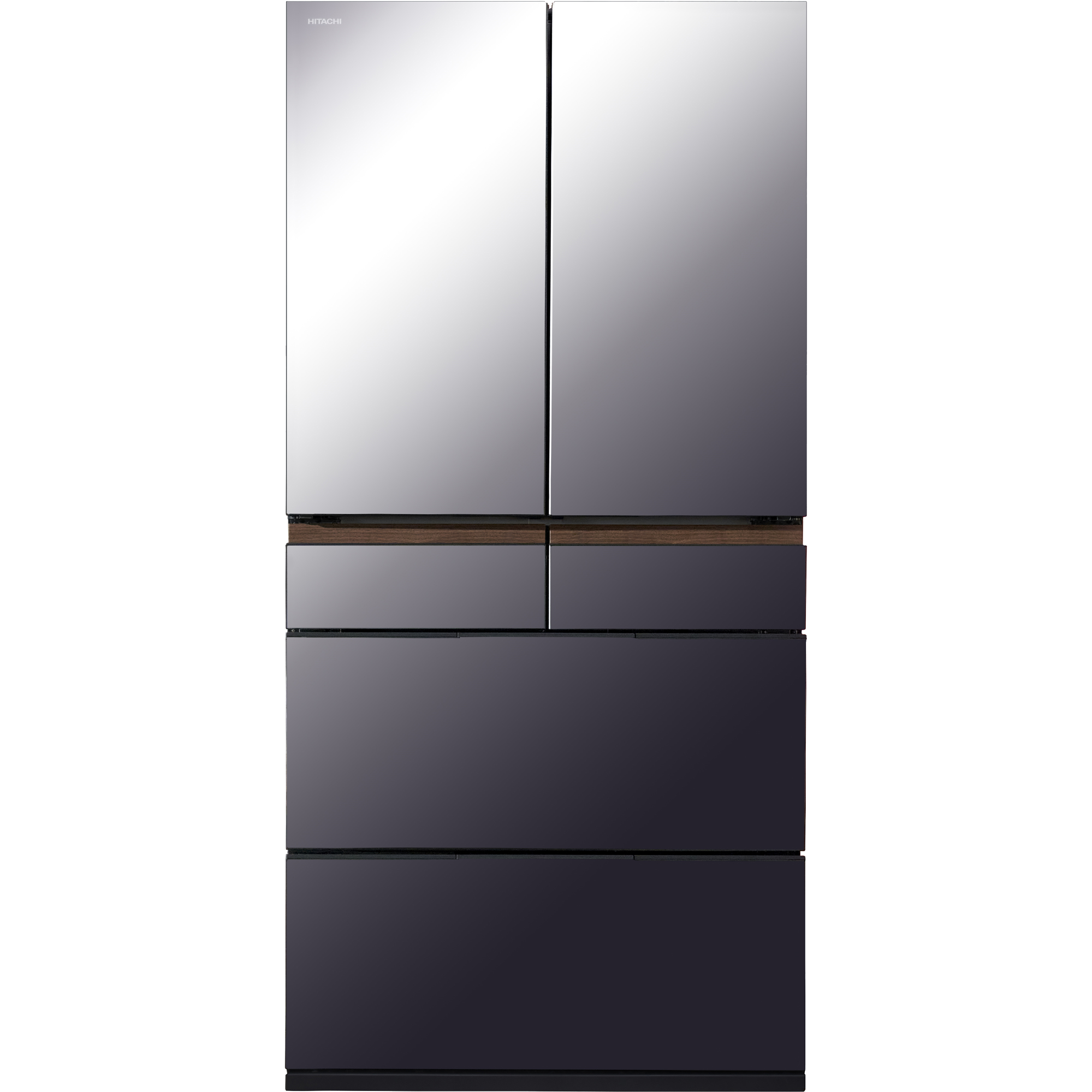 Hitachi 670L Multi Door Fridge - Mirror Mauve Gray R-GW670TAXM