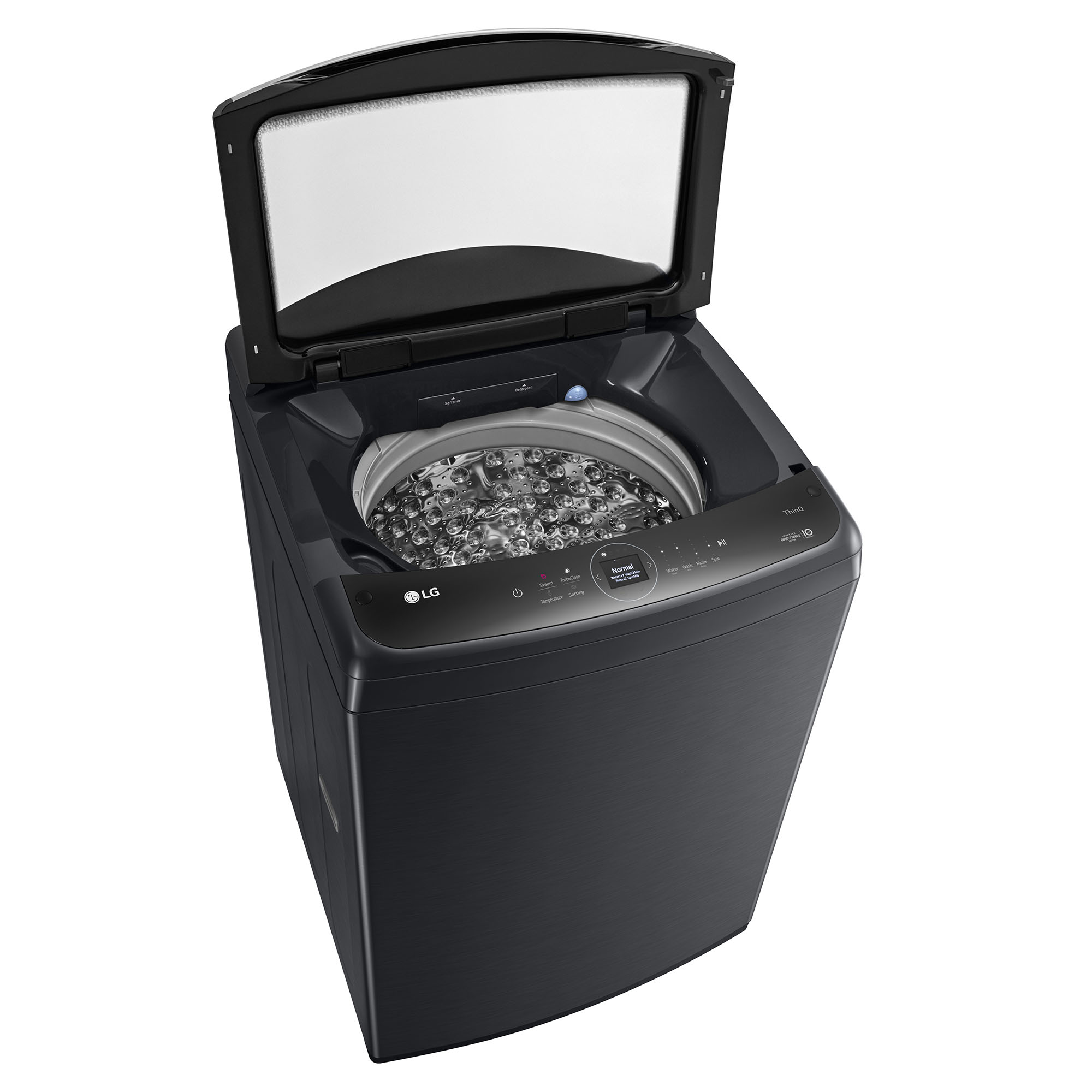 LG 12KG Direct Drive Steam Top Load Washing Machine Black WTL912B