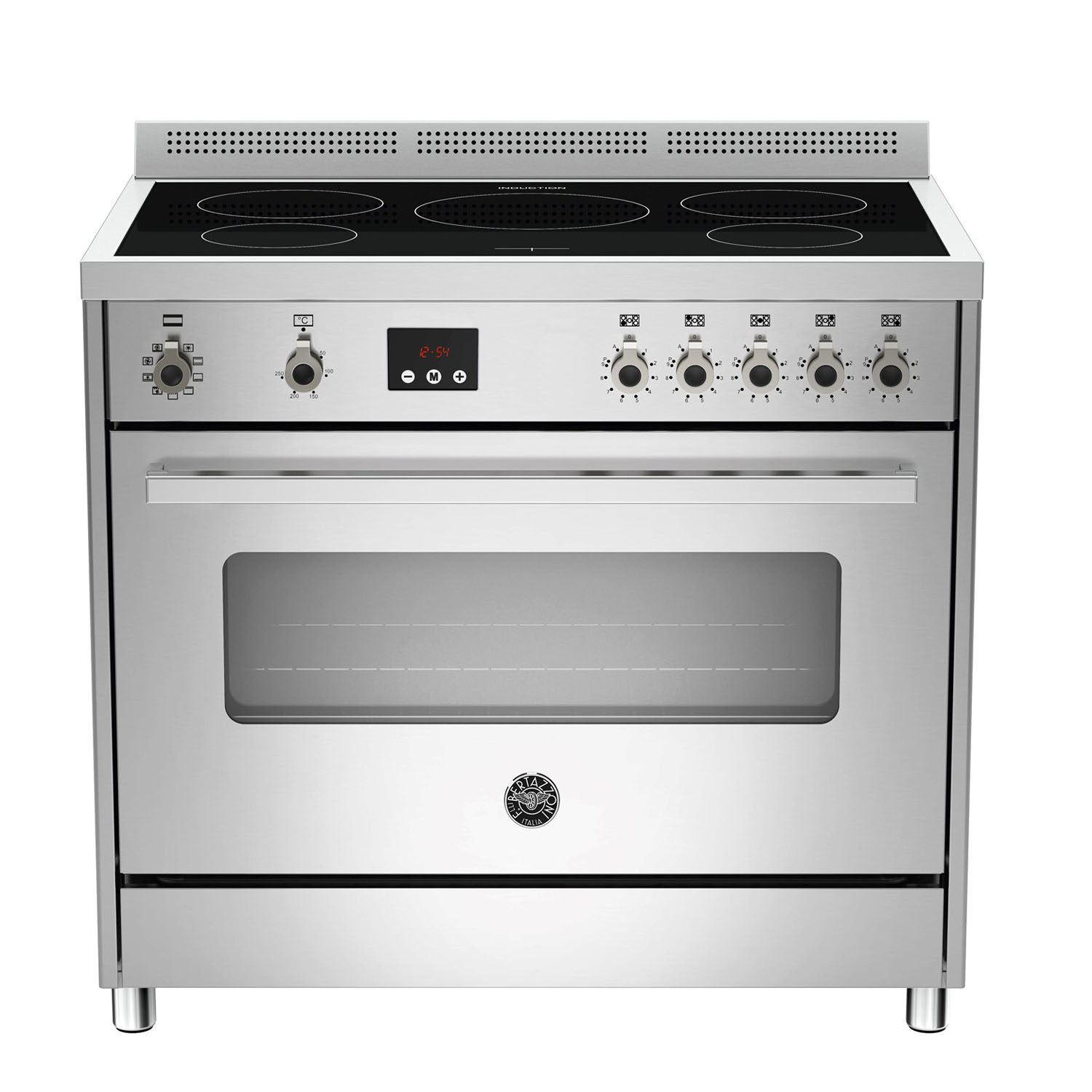 Bertazzoni Professional 900mm Induction Cooker - Stainless Steel PRO905IMFESXE