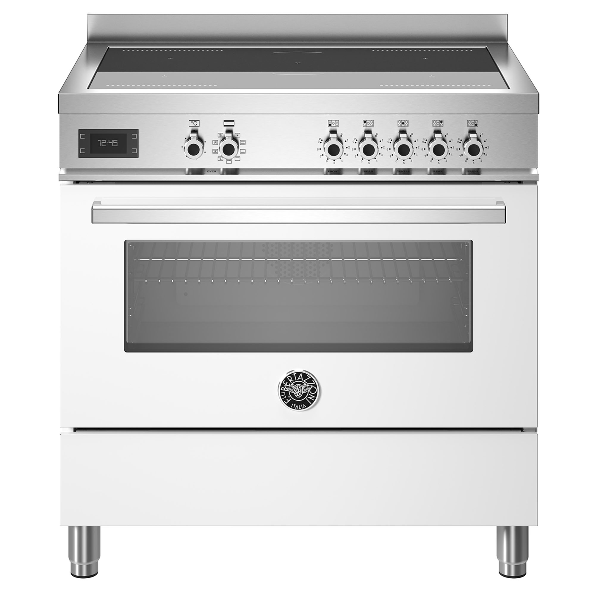 Bertazzoni Professional 900mm Induction Cooker - Bianco (White) PRO95I1EBIT