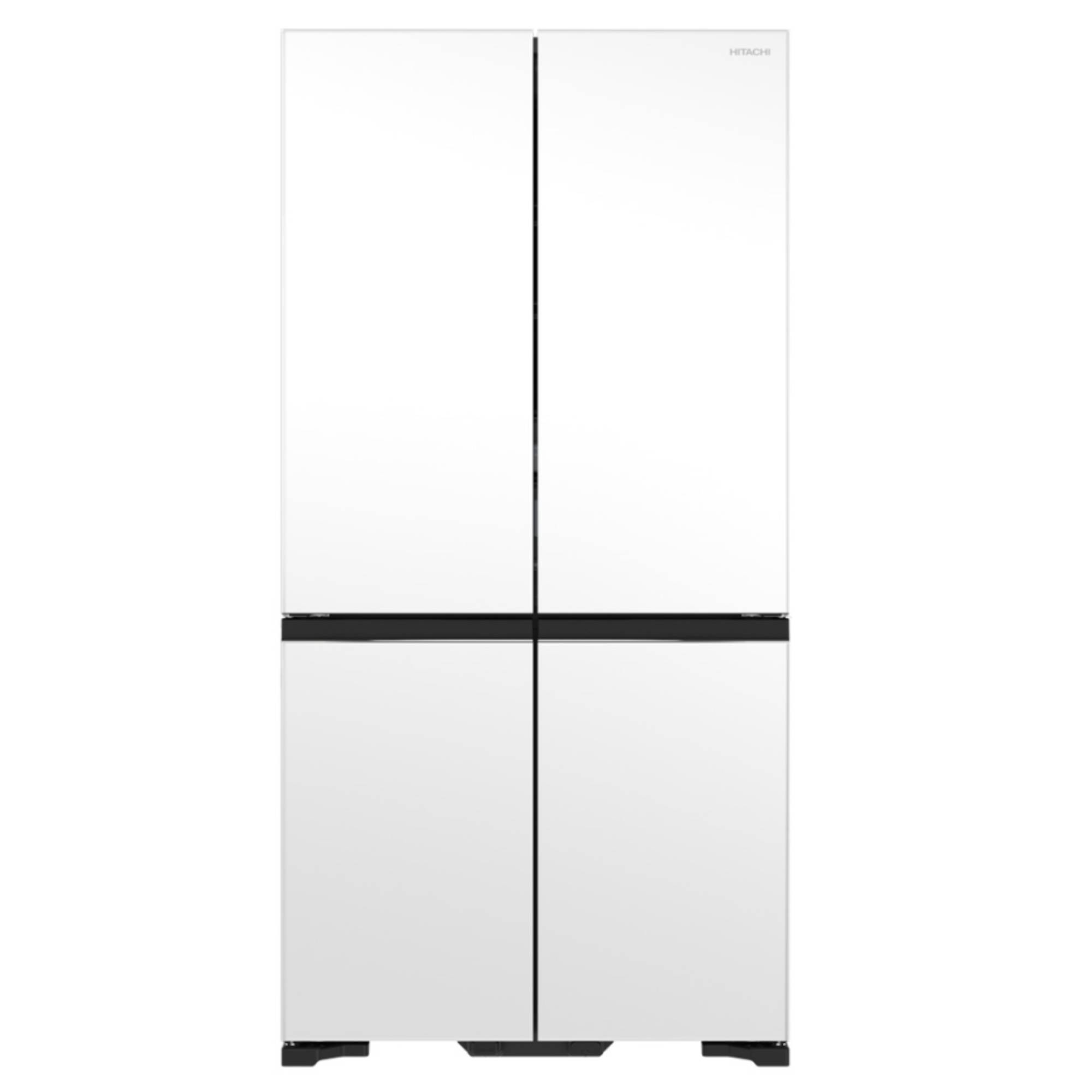 Hitachi 569L French Door Fridge Matte Glass White R-WB640VT0X-1MGW