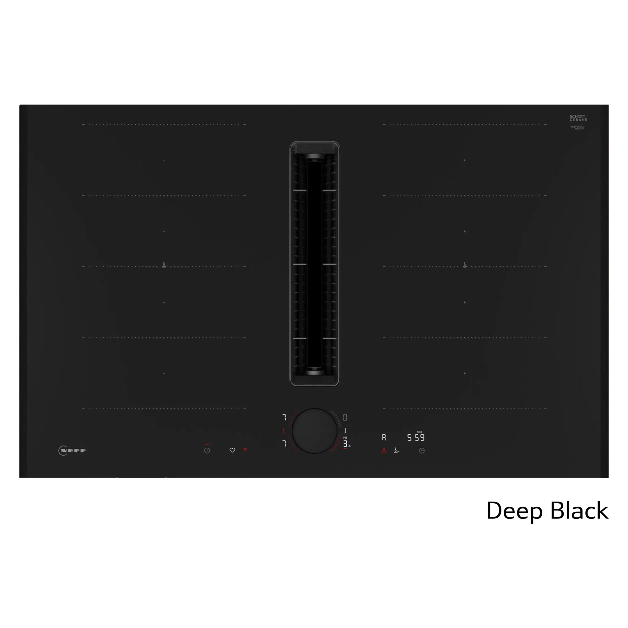 Neff 80cm Induction cooktop Flex Design - Deep Black V68YYX4C0-DB