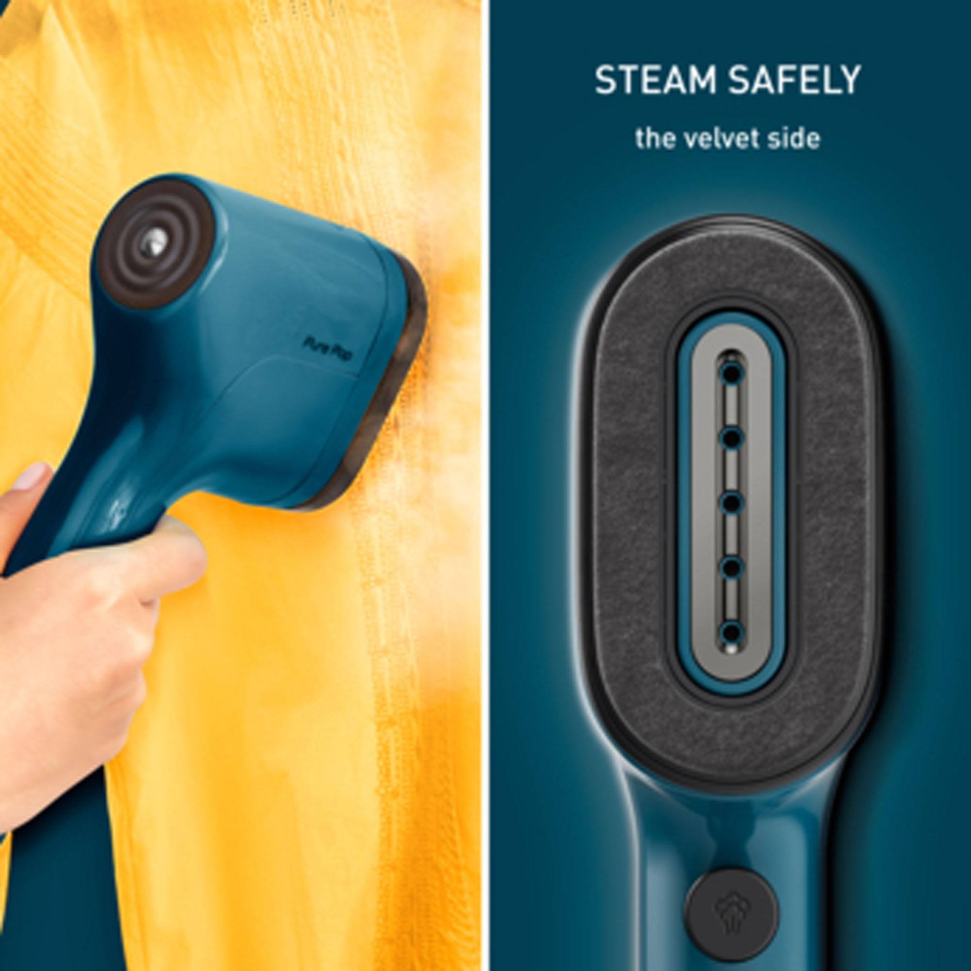 Tefal Pure Pop Handheld Garment Steamer, Marine Blue DT2020 Buy