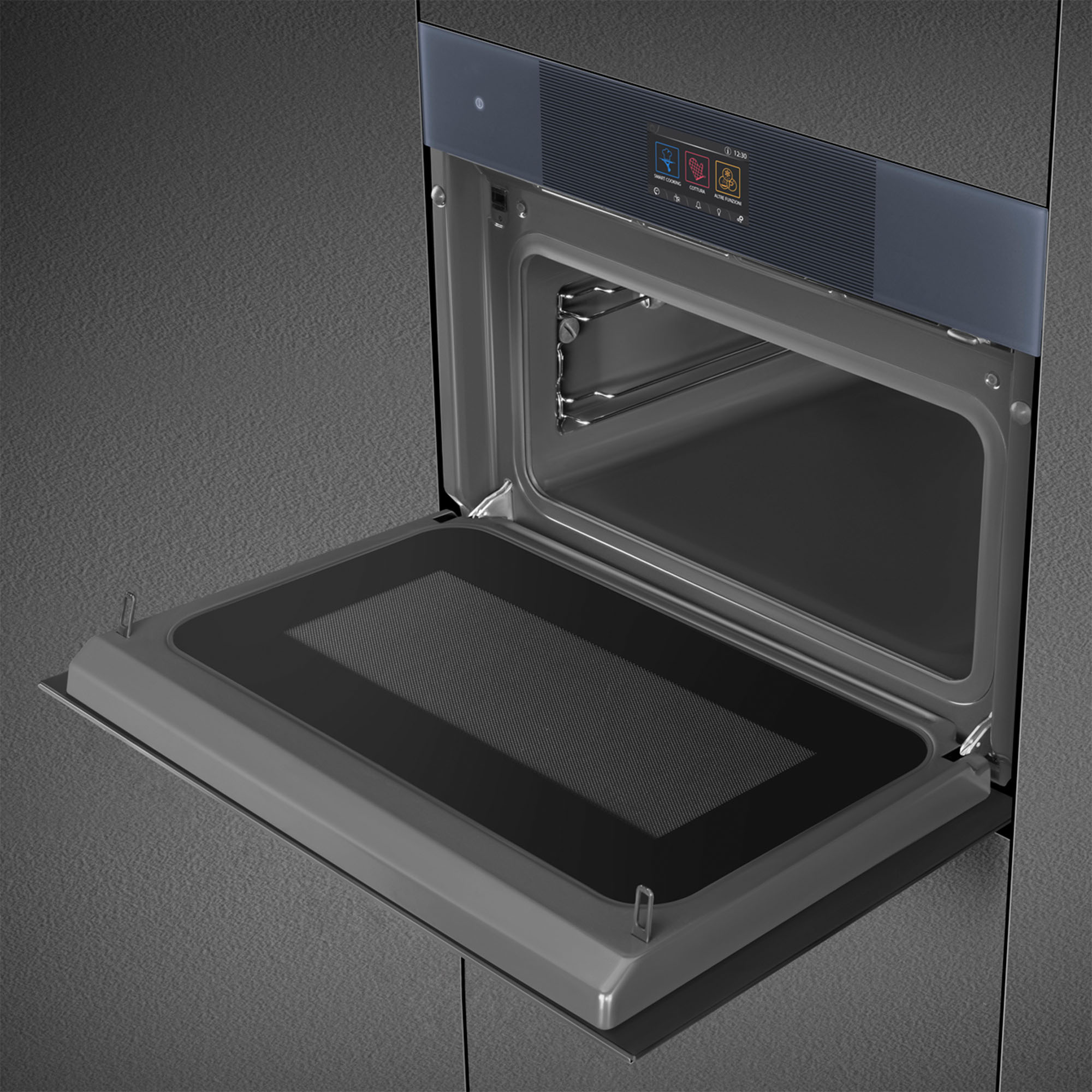 Smeg Linea Compact Omnichef Oven Neptune Grey SO4104APG. Buy Online