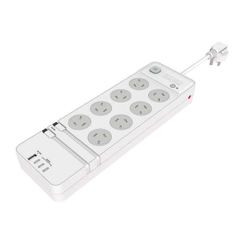 Energizer 8-Port Surge Protection Powerboard with USB Type C Cables ENHTPBAU0804D