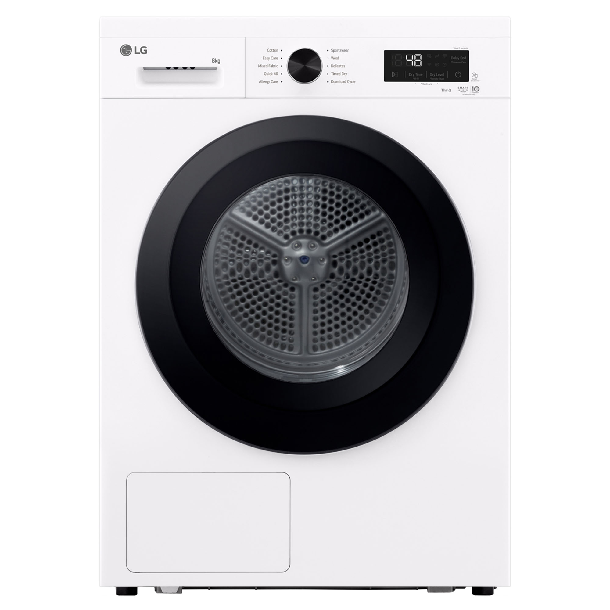 LG 8kg White Heat Pump Dryer DVH1-08WP