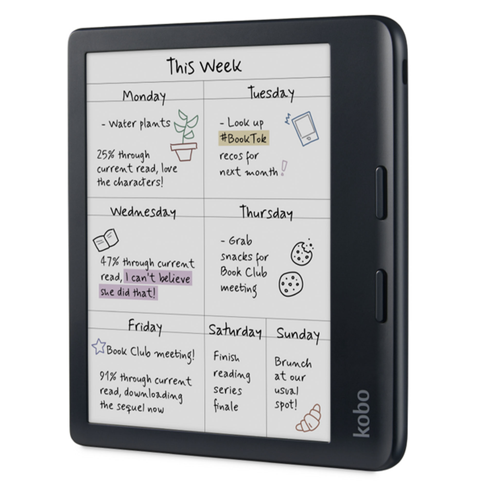 KOBO Libra Colour e Reader - Black N428-KU-BK-K-CK - Bing Lee