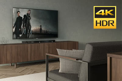 Enjoy all your movies in 4K HDR quality