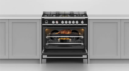 Multi-shelf cooking